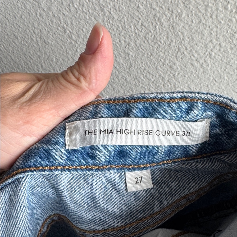 Aritzia Denim Forum Mia High Rise Curve 3l Jeans Size 27 - Picture 4 of 4